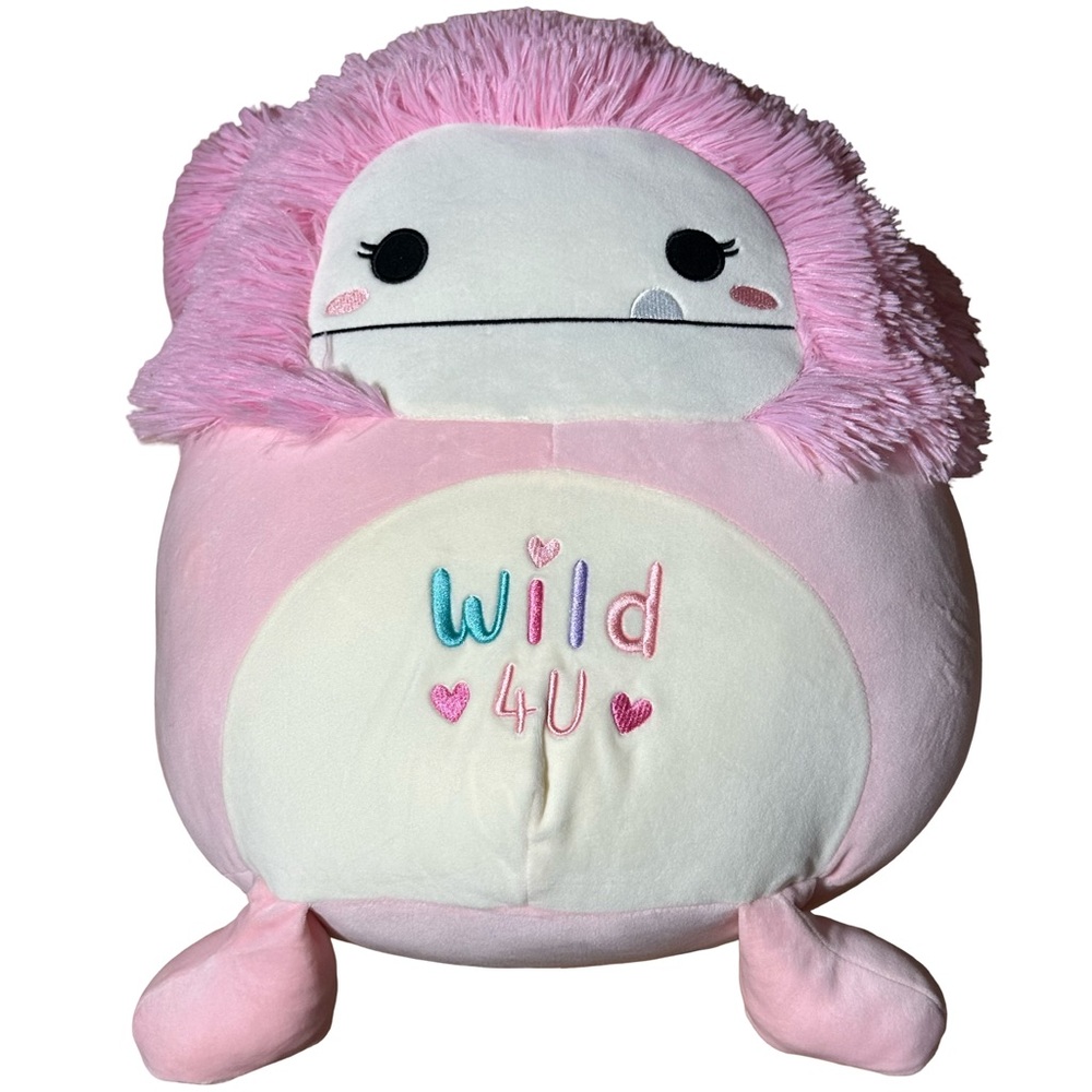 NWT 16" Brina The Bigfoot Squishmallow "Wild 4 U" Valentine Pink
